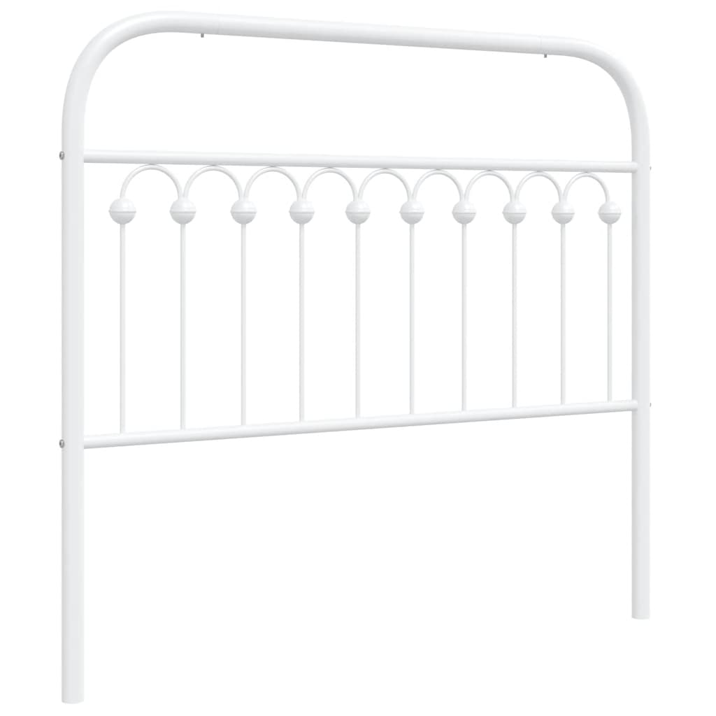 Testiera di Ricambio in Metallo Bianco 107 cm