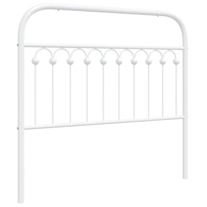Testiera di Ricambio in Metallo Bianco 107 cm