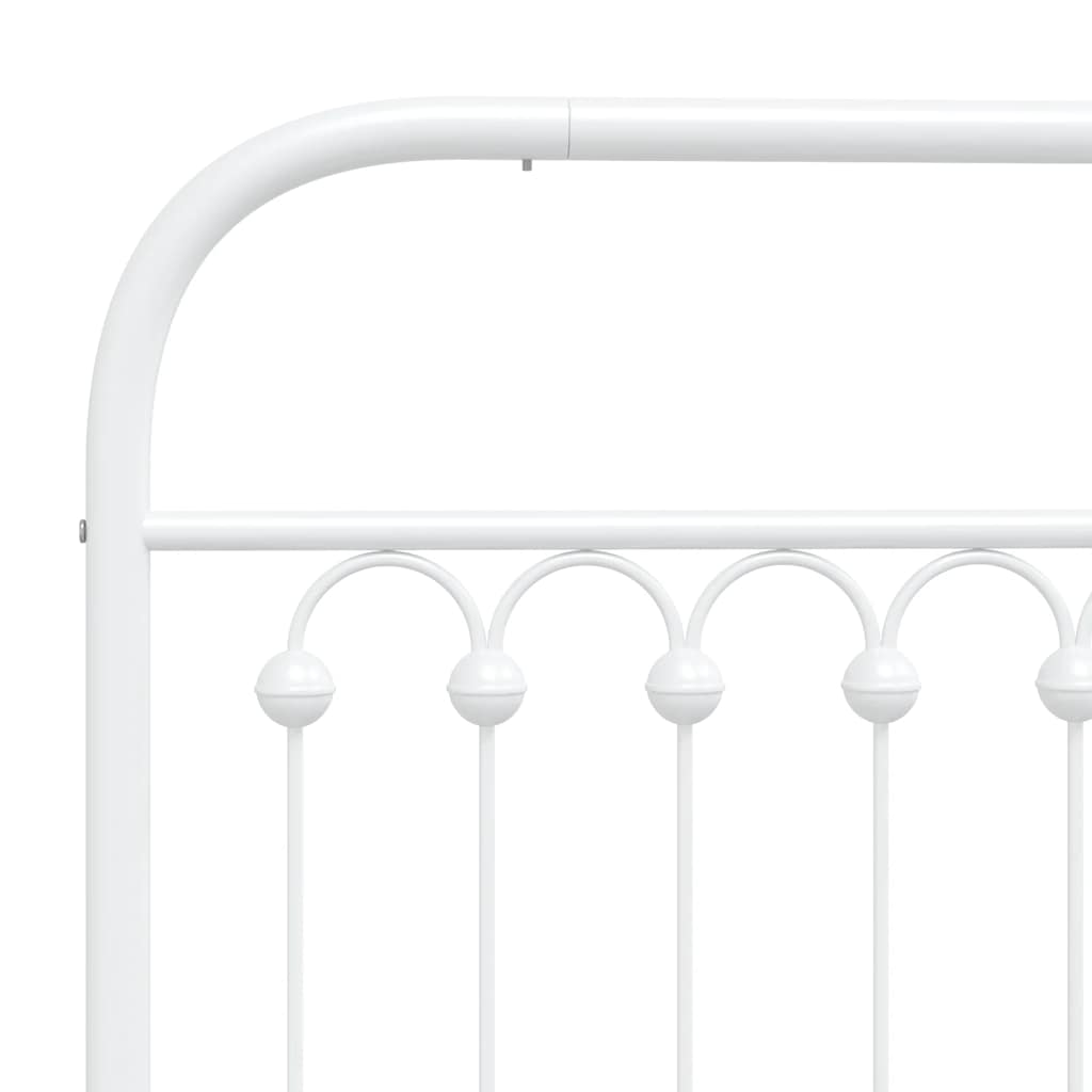 Testiera di Ricambio in Metallo Bianco 107 cm