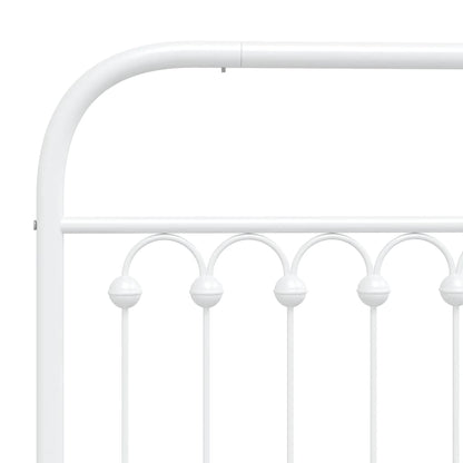 Testiera di Ricambio in Metallo Bianco 107 cm