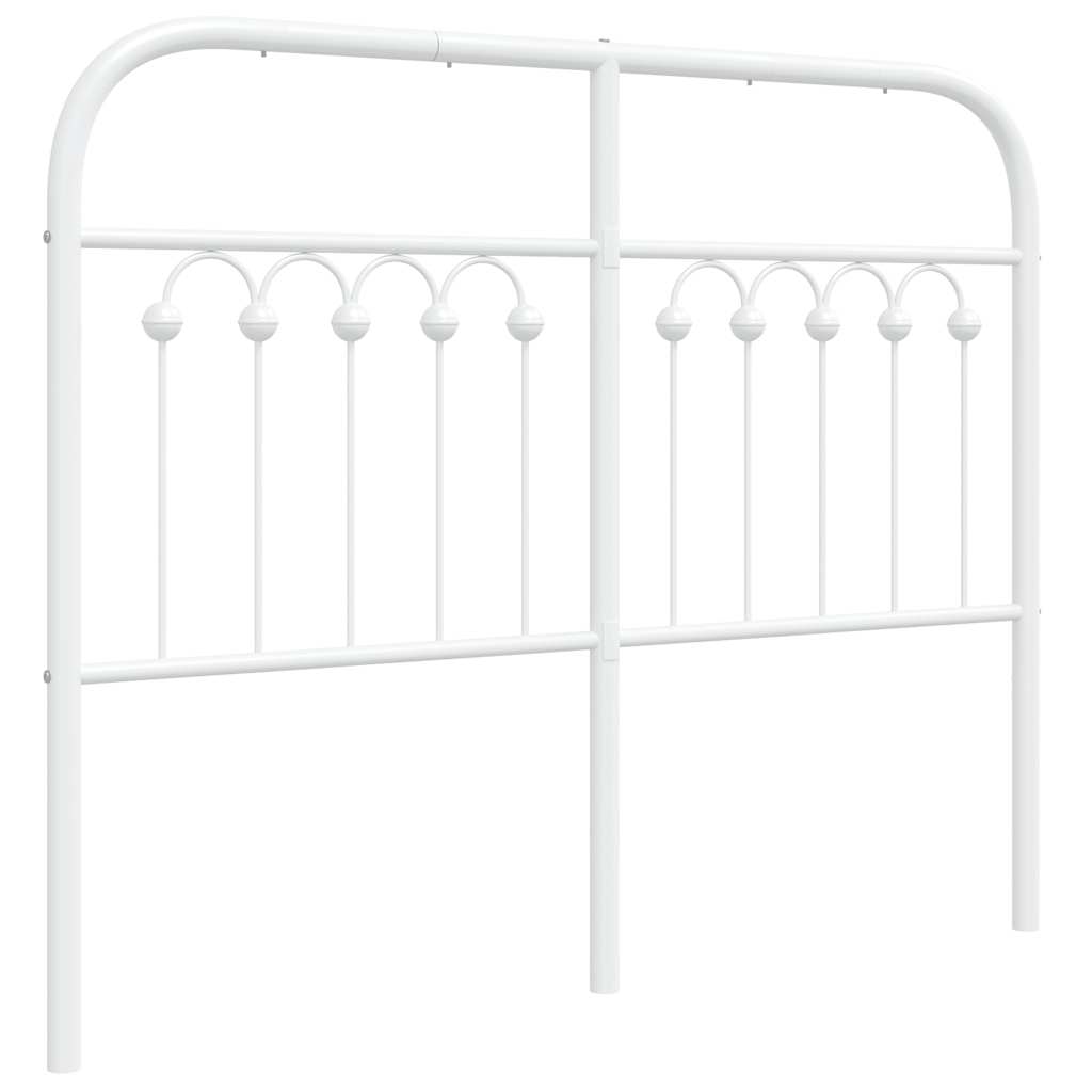 Testiera di Ricambio in Metallo Bianco 120 cm