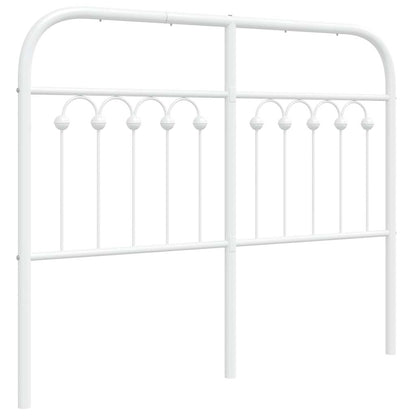 Testiera di Ricambio in Metallo Bianco 120 cm