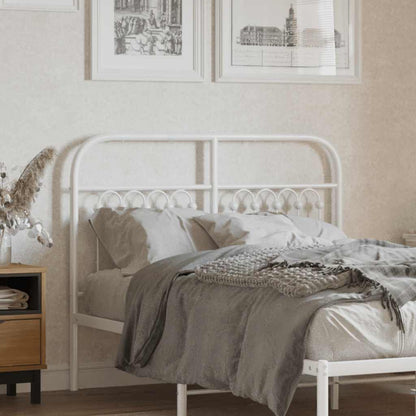 Testiera di Ricambio in Metallo Bianco 120 cm