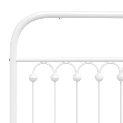 Testiera di Ricambio in Metallo Bianco 150 cm