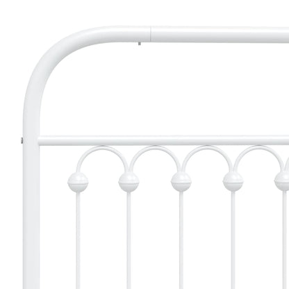Testiera in Metallo Bianco 180 cm