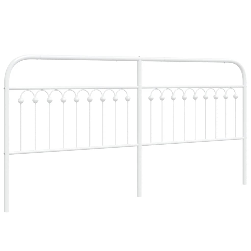 Testiera di Ricambio in Metallo Bianco 193 cm