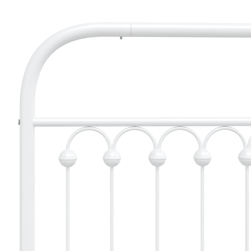 Testiera di Ricambio in Metallo Bianco 193 cm