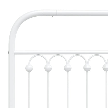 Testiera di Ricambio in Metallo Bianco 193 cm
