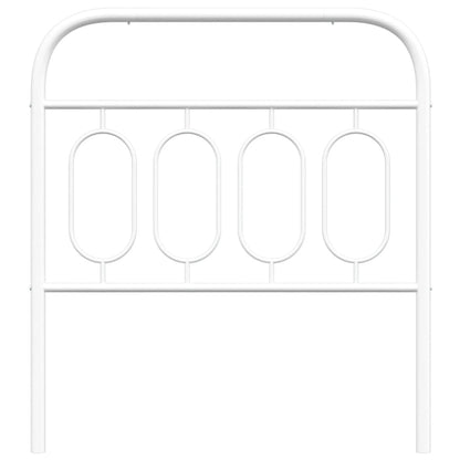 Testiera in Metallo Bianco 80 cm