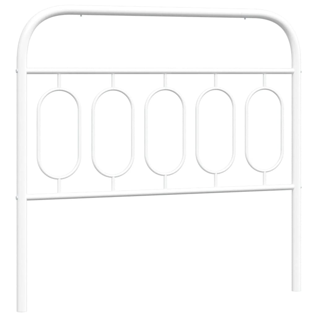 Testiera in Metallo Bianco 107 cm