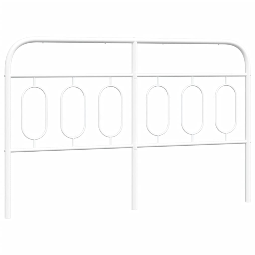 Testiera in Metallo Bianco 137 cm