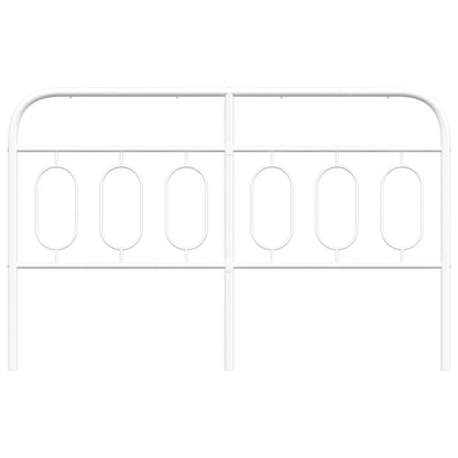 Testiera in Metallo Bianco 140 cm