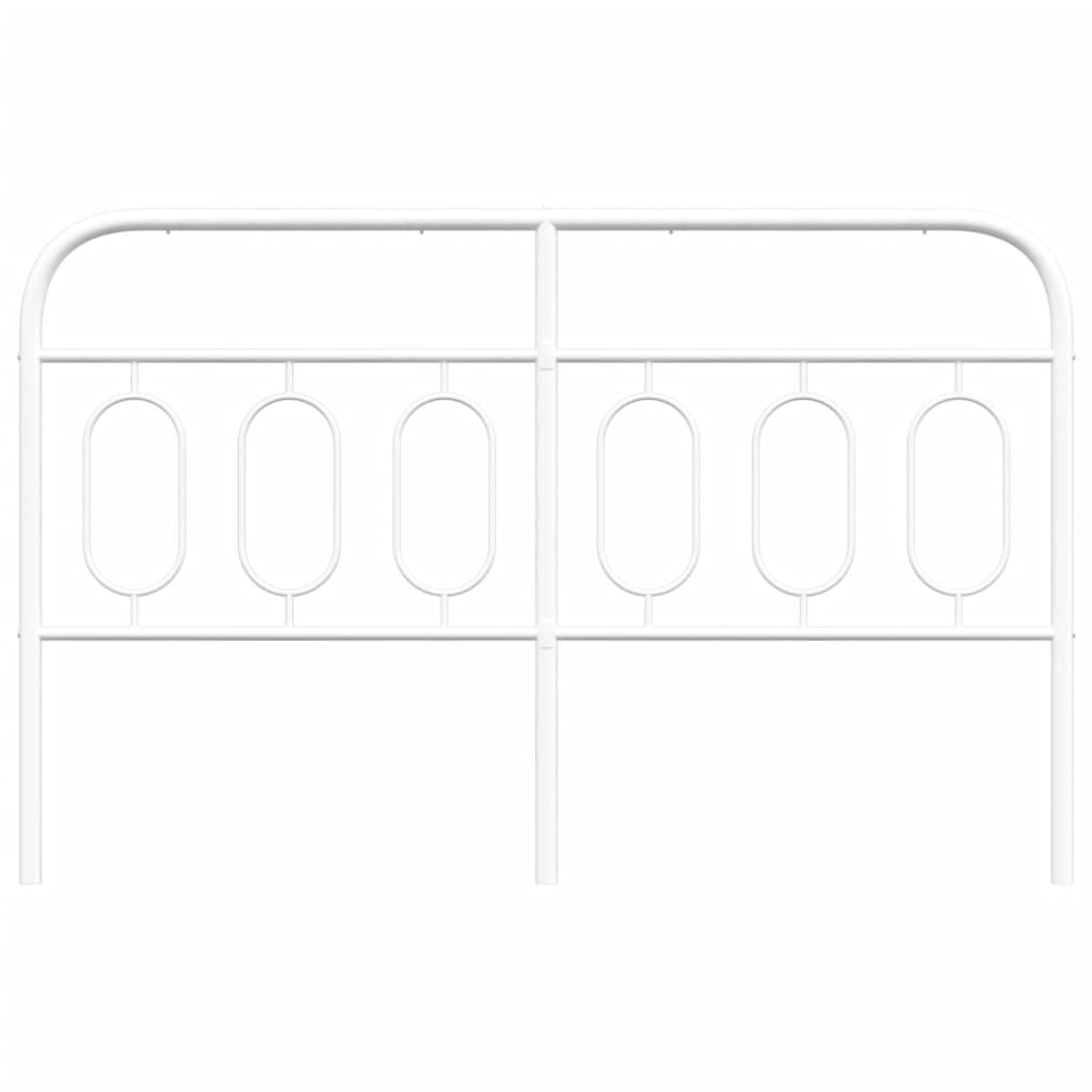 Testiera in Metallo Bianco 150 cm