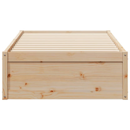Letto senza Materasso 90x200 cm in Legno Massello di Pino