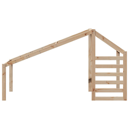 Tetto per Letto Bambini 198x97x113 cm in Legno Massello di Pino