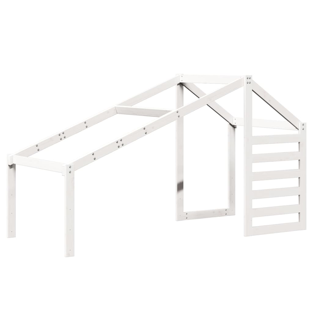 Tetto per Letto Bambini Bianco 198x97x113cm Legno Massello Pino