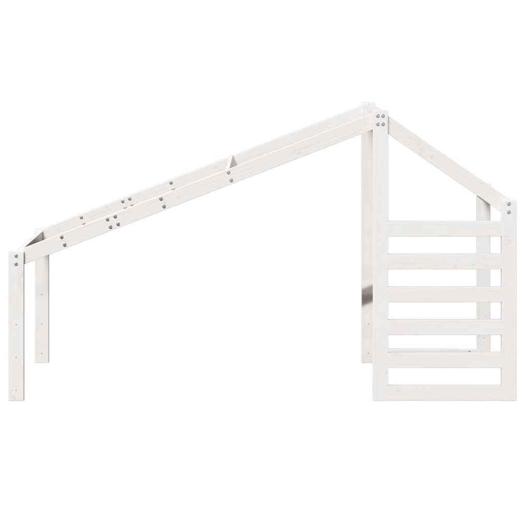 Tetto per Letto Bambini Bianco 198x97x113cm Legno Massello Pino