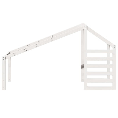 Tetto per Letto Bambini Bianco 198x97x113cm Legno Massello Pino