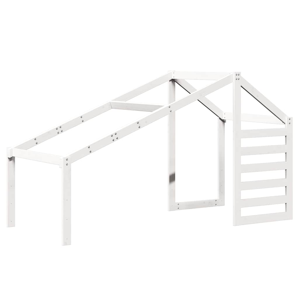 Tetto per Letto Bambini Bianco 188x97x113cm Legno Massello Pino