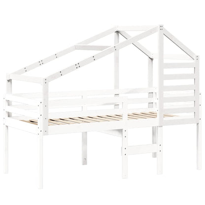 Tetto per Letto Bambini Bianco 188x97x113cm Legno Massello Pino