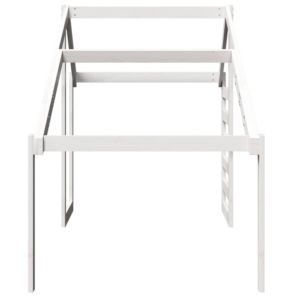 Tetto per Letto Bambini Bianco 188x97x113cm Legno Massello Pino