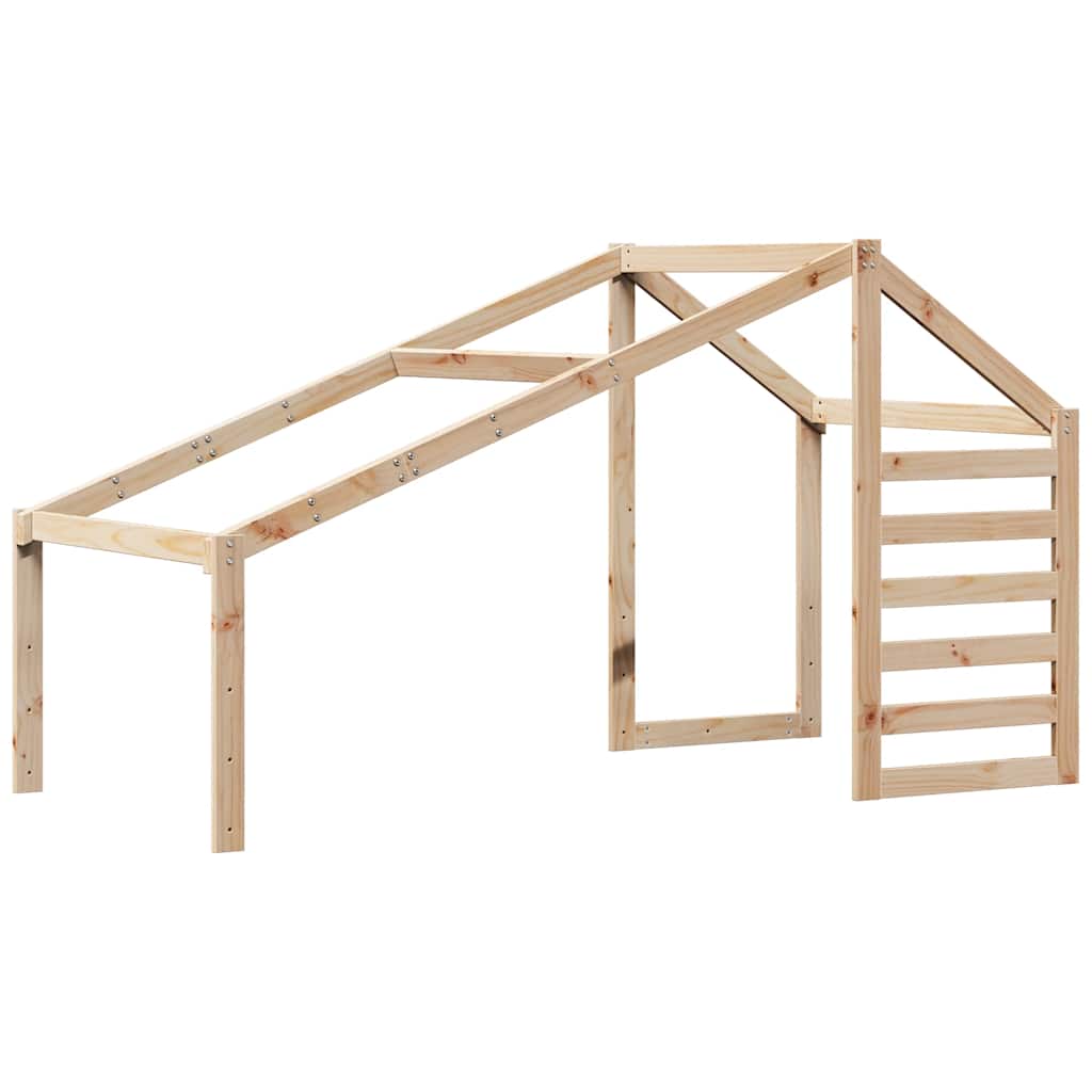 Tetto per Letto Bambini 188x82x113 cm in Legno Massello di Pino
