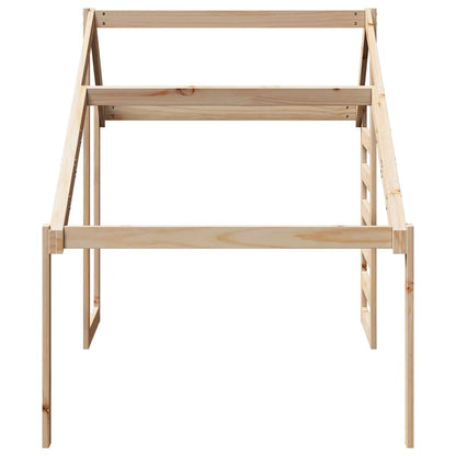 Tetto per Letto Bambini 188x82x113 cm in Legno Massello di Pino