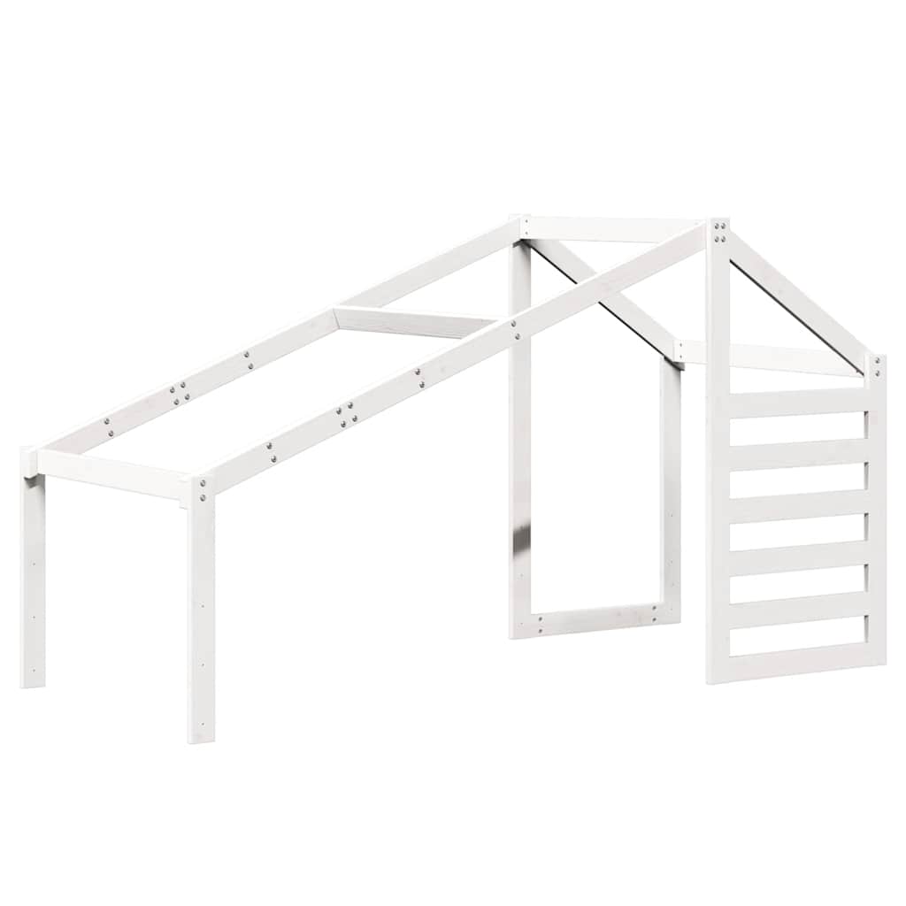 Tetto per Letto Bambini Bianco 188x82x113cm Legno Massello Pino