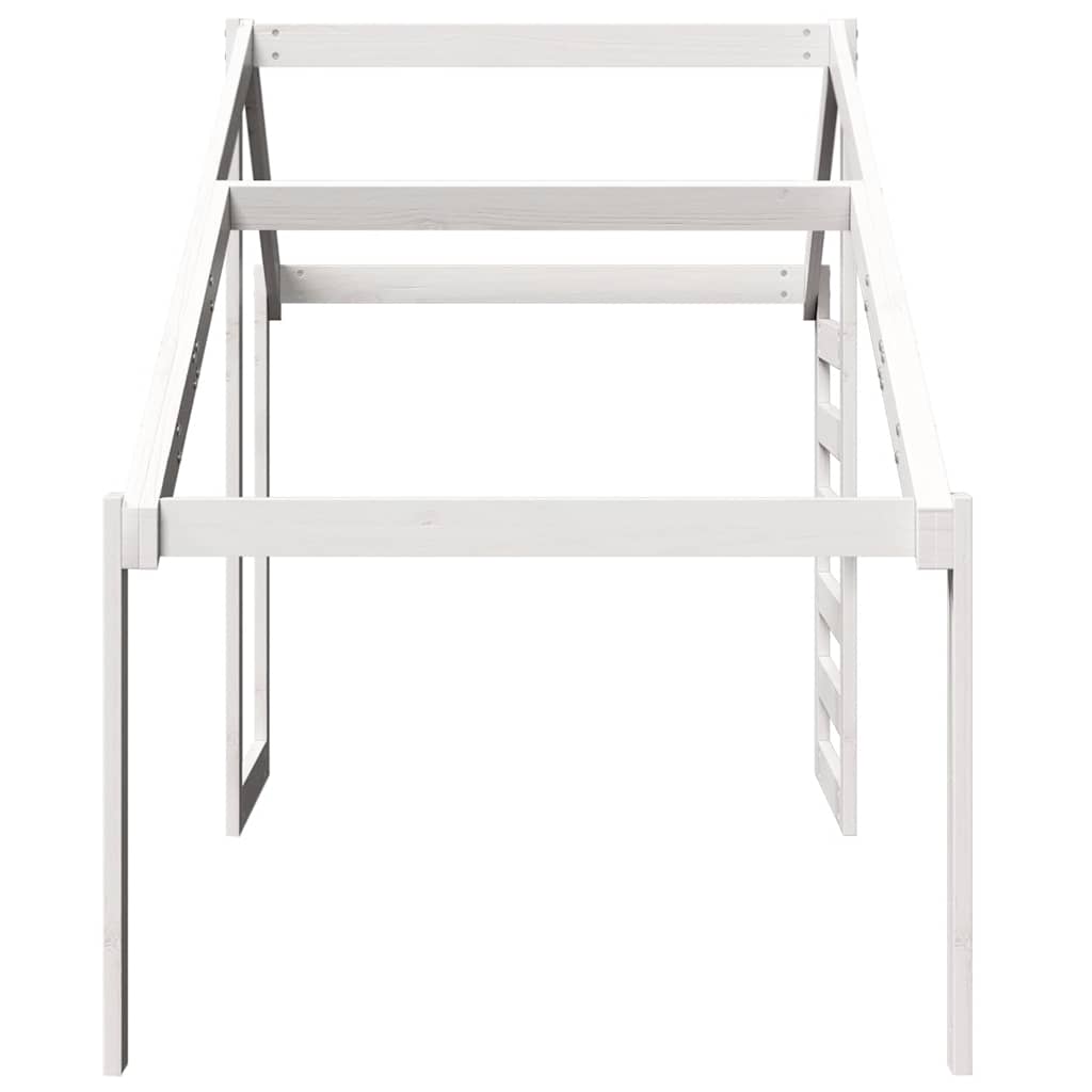 Tetto per Letto Bambini Bianco 188x82x113cm Legno Massello Pino