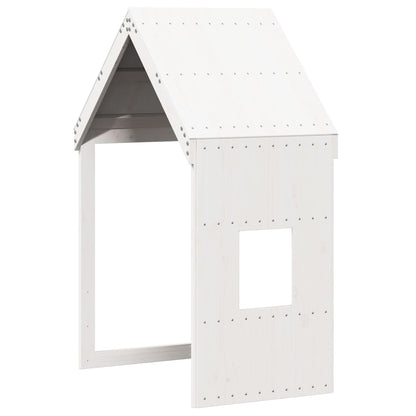 Tetto per Letto Bambini Bianco 60x89x134,5 Legno Massello Pino