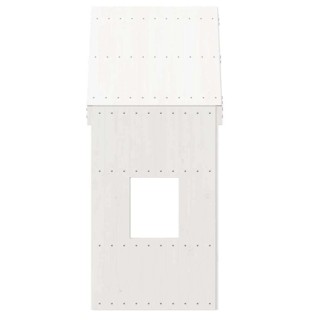 Tetto per Letto Bambini Bianco 60x89x134,5 Legno Massello Pino