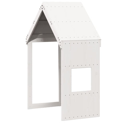 Tetto per Letto Bambini Bianco 55x99x139,5 Legno Massello Pino