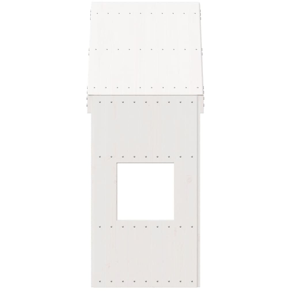 Tetto per Letto Bambini Bianco 55x99x139,5 Legno Massello Pino