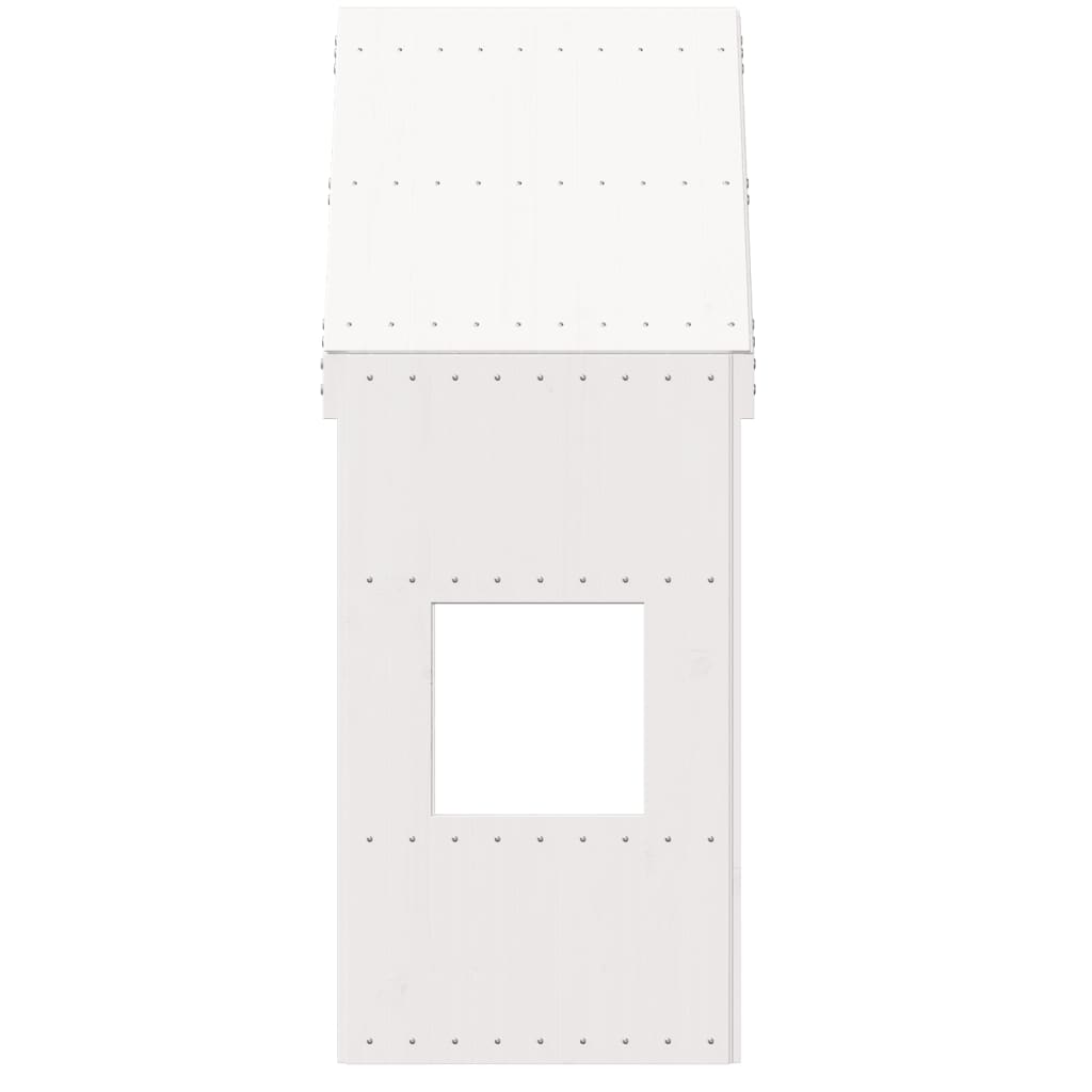 Tetto per Letto Bambini Bianco 60x89x134,5 Legno Massello Pino