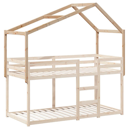 Tetto per Letto Bambini 213x95,5x144,5cm Legno Massello di Pino