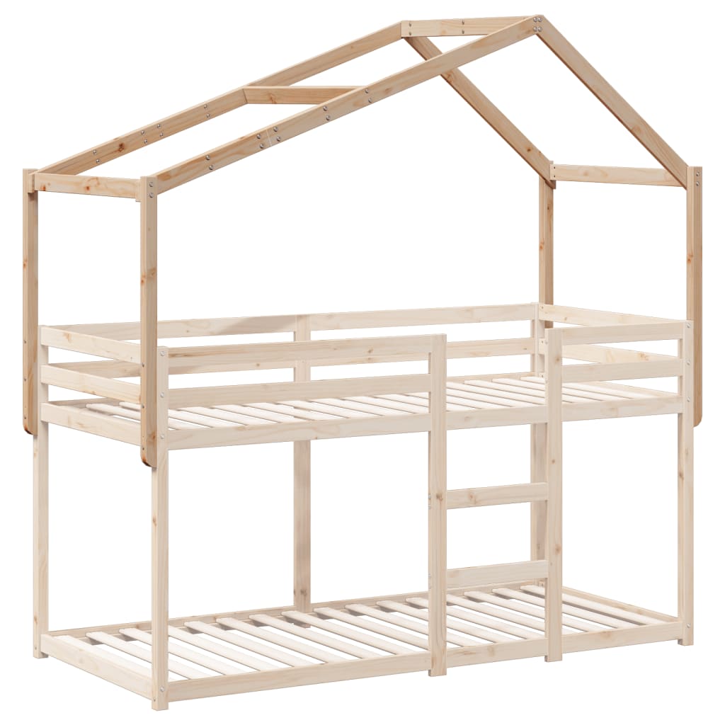 Tetto per Letto Bambini 213x85,5x144,5cm Legno Massello di Pino