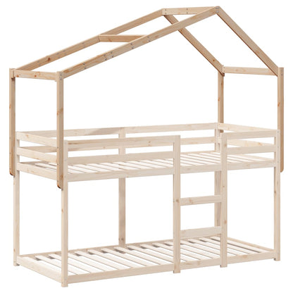 Tetto per Letto Bambini 213x85,5x144,5cm Legno Massello di Pino