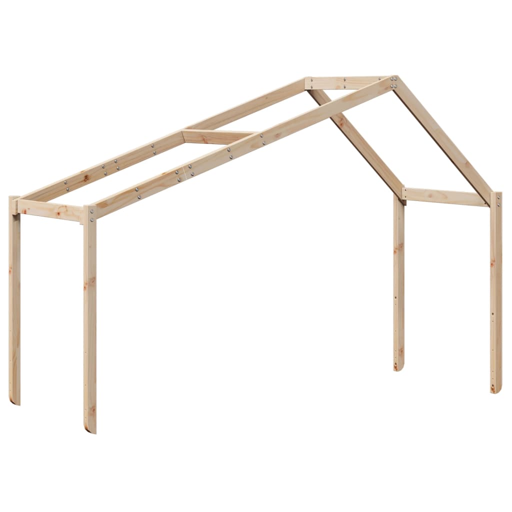Tetto per Letto Bambini 203x95,5x142 cm Legno Massello di Pino