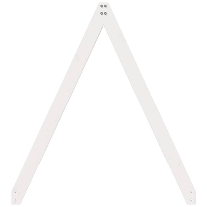 Tetto Letto Bambini Bianco 209x85,5x88 cm Legno Massello Pino