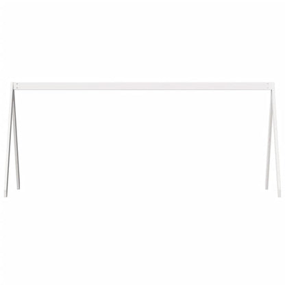 Tetto Letto Bambini Bianco 199x95,5x88 cm Legno Massello Pino