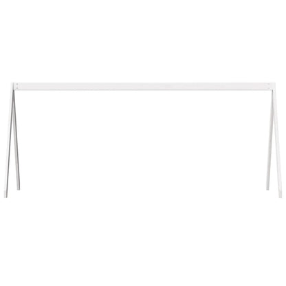 Tetto Letto Bambini Bianco 199x80,5x88 cm Legno Massello Pino