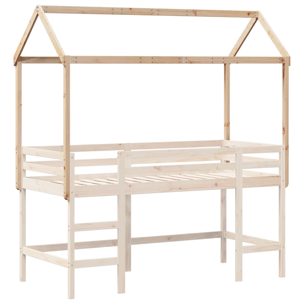 Tetto per Letto Bambini 217x85,5x154 cm Legno Massello di Pino