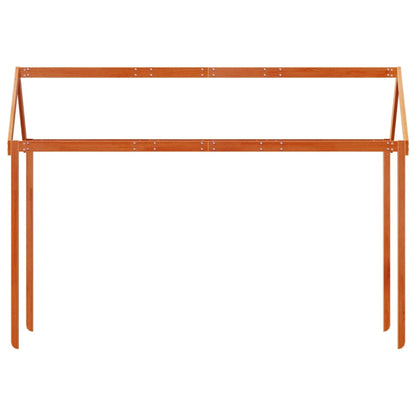 Tetto Letto Bambini Marrone Cera 217x85,5x154 cm Massello Pino