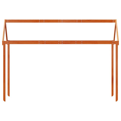 Tetto Letto Bambini Marrone Cera 207x95,5x159 cm Massello Pino