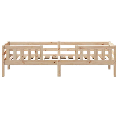 Letto senza Materasso 90x200 cm in Legno Massello di Pino