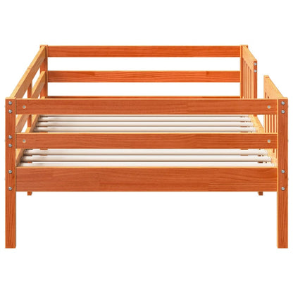 Letto senza Materasso Marrone Cera 75x190 cm in Legno di Pino
