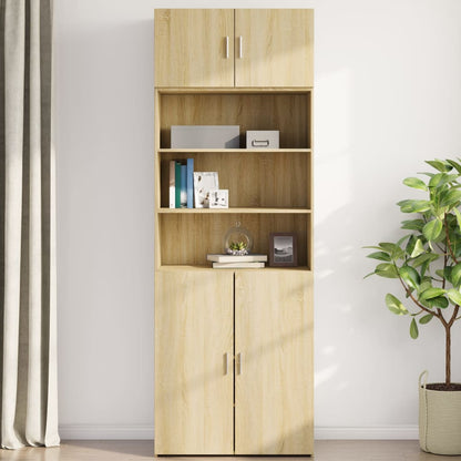 Mobile a Parete Rovere Sonoma 80x42,5x40 cm Legno Multistrato