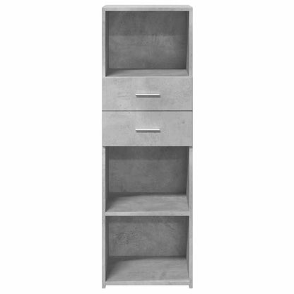 Credenza Grigio Cemento 40x42,5x124 cm in Legno Multistrato