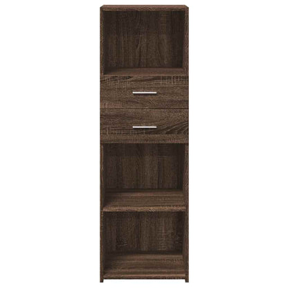 Credenza Rovere Marrone 40x42,5x124 cm in Legno Multistrato