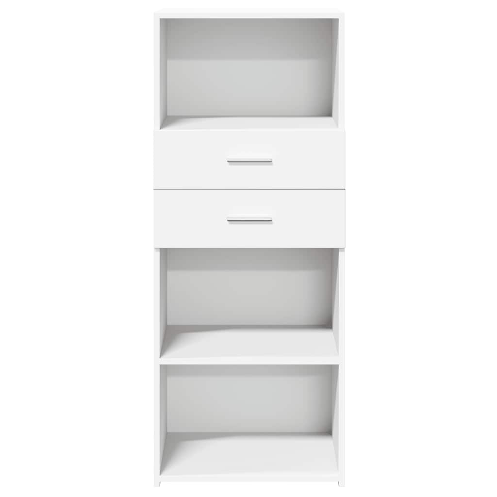Credenza Bianca 50x42,5x124 cm in Legno Multistrato